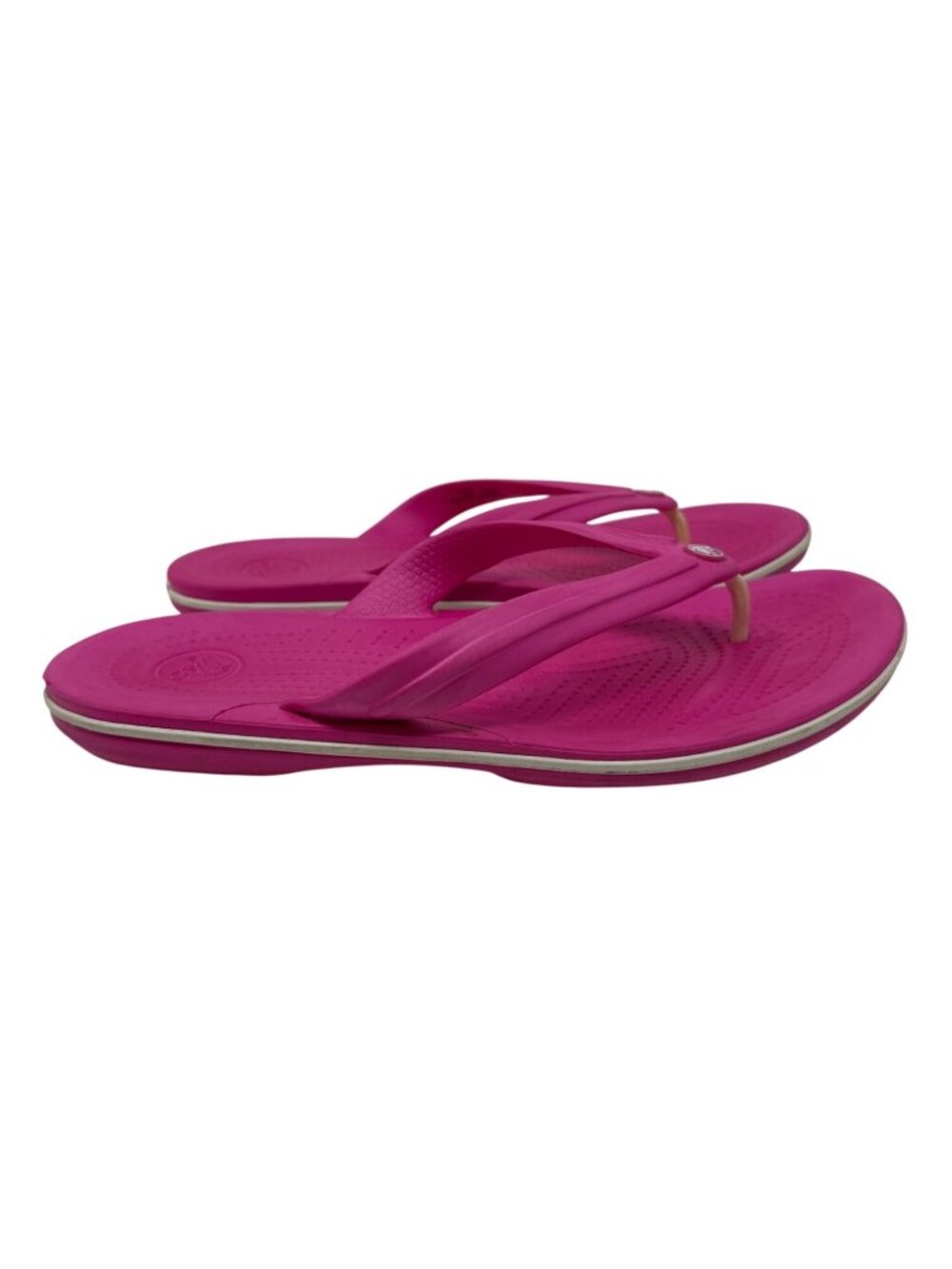 Crocs Women's Crocband Flip Flop Electric Pink Size Men's 6 Women's 8